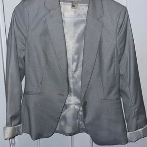 H&M grey fitted blazer